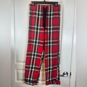 Victoria's Secret Plaid Red Holiday Checkers Pajama Pants Size XS EIC #2070